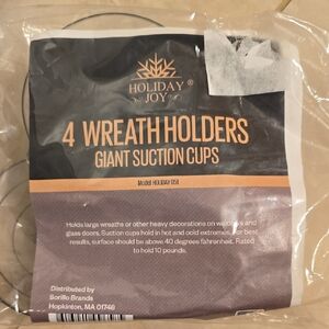 Giant Suction Cup Wreath Holders - New
